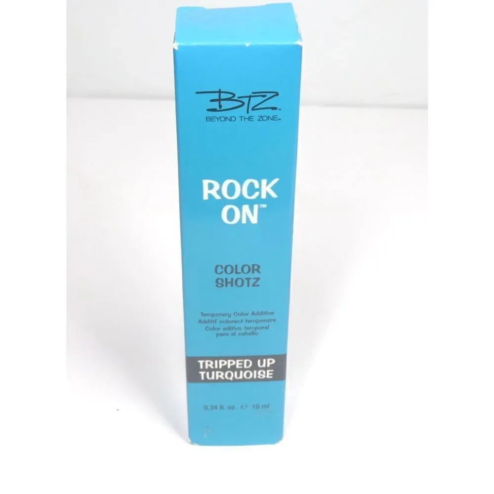 BTZ Rock On Color Shotz Temporary Color Tripped Up Turquoise .34 Fl oz New in Bo